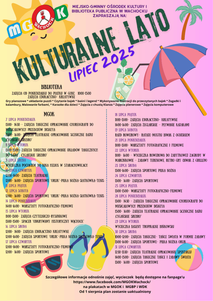 Kulturalne lato - lipiec 2025